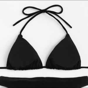 New Never Worn Velvet Black Bikini